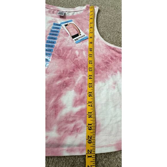 90 Degree by Reflex Tie Dye Crop Tank Top Women's Dusk Orchid Size L MSRP $69 - Picture 8 of 8